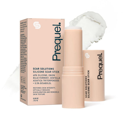 Prequel Skin Scar Solutions 60% Silikon-Narbenstift – Dicker, samtiger Film für Narben – Mit Centella Asiatica und Vitamin E – Beruhigend und okklusiv