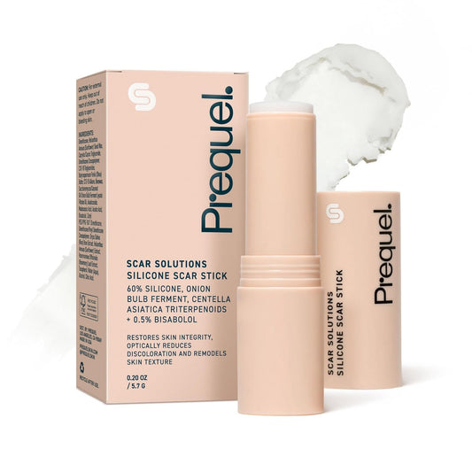Prequel Skin Scar Solutions 60% Silikon-Narbenstift – Dicker, samtiger Film für Narben – Mit Centella Asiatica und Vitamin E – Beruhigend und okklusiv