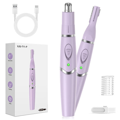 Yinowt Nasen- und Ohrenhaartrimmer für Frauen, 2026 Professioneller Schmerzfreier 2-in-1 USB-Aufladbarer Augenbrauen- & Gesichtshaartrimmer, Präzisionswerkzeug mit starkem Motor und Doppelklingen, IPX7 wasserdicht