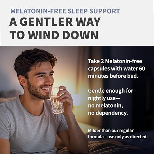 12-in-1 Schlafunterstützung Kapseln - Melatoninfrei & nicht abhängig machend mit Magnesium, Ashwagandha, L-Tryptophan, Baldrianwurzel, GABA und 5-HTP (90 Kapseln)