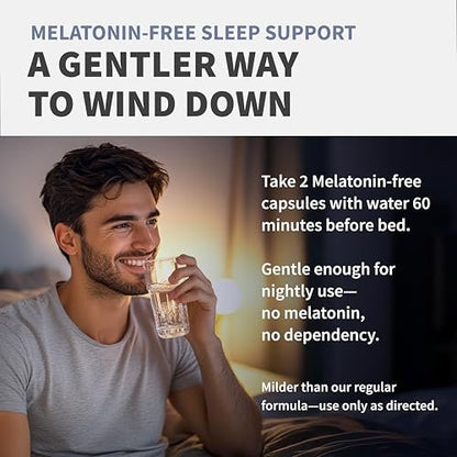 12-in-1 Schlafunterstützung Kapseln - Melatoninfrei & nicht abhängig machend mit Magnesium, Ashwagandha, L-Tryptophan, Baldrianwurzel, GABA und 5-HTP (90 Kapseln)