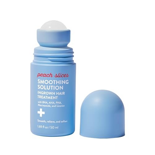 Peach Slices - Glättende Lösung für eingewachsene Haare (50 ml) - BHA, AHA, PHA, Niacinamid, Süßholzwurzel - Vegan & tierversuchsfrei - Koreanische Hautpflege & Beauty