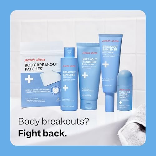 Peach Slices - Breakout Banisher Body Spray (120 ml) - 1% Salicylsäure, Glykolsäure - Körperausbrüche klären & vorbeugen - Niacinamid, Beta-Glucon, Aloe - Vegan, Tierversuchsfrei, Koreanische Hautpflege & Beauty