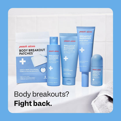 Peach Slices - Breakout Banisher Body Spray (120 ml) - 1% Salicylsäure, Glykolsäure - Körperausbrüche klären & vorbeugen - Niacinamid, Beta-Glucon, Aloe - Vegan, Tierversuchsfrei, Koreanische Hautpflege & Beauty