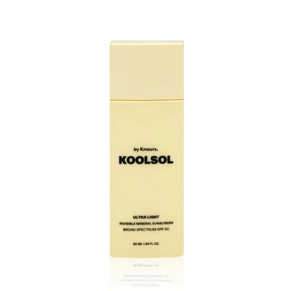 Mineral Invisible Korean Centella Face Sunscreen | Ohne weißen Schimmer | Riffreundlich | Nicht fettend | Für empfindliche Haut | Aloe, Niacinamid und Panthenol | 50 ml | Reisesicher | KOOLSOL by Knours