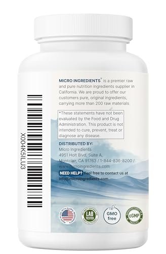 Glycin 2.000 mg pro Portion, 240 vegane Kapseln | Freie Form | Doppelte Stärke Aminosäuren | Erholsamer Schlaf und Neurotransmitter-Unterstützung | Non-GMO, Glutenfrei