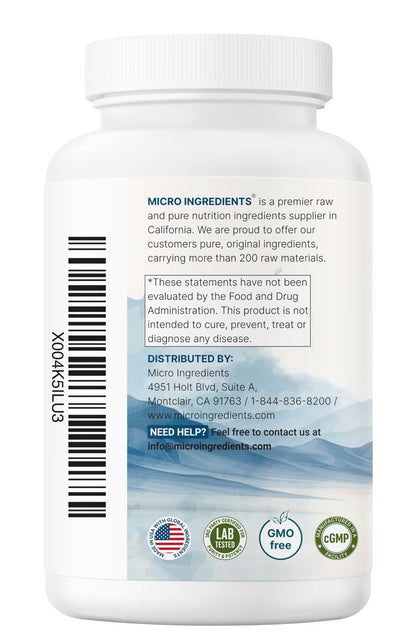 Glycin 2.000 mg pro Portion, 240 vegane Kapseln | Freie Form | Doppelte Stärke Aminosäuren | Erholsamer Schlaf und Neurotransmitter-Unterstützung | Non-GMO, Glutenfrei