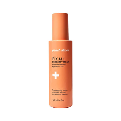 Peach Slices Fix All Recovery Spray (120 ml) – Hypochlorige Säure Gesichtsspray zur Beruhigung, Reinigung & Linderung von Unreinheiten, Rötungen & Stress – Vegan & Tierversuchsfrei – Koreanische Hautpflege