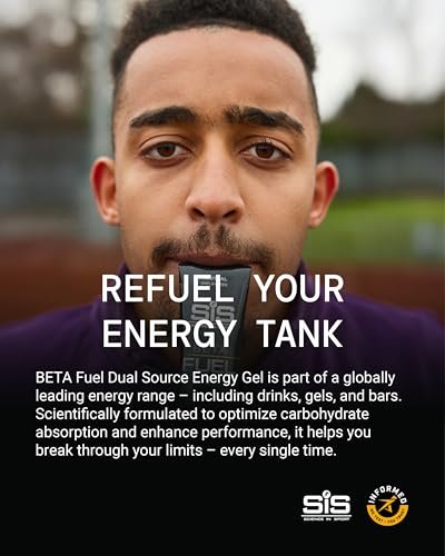 Science in Sport BETA Fuel Gel – Dual-Quellen-Energiegel – Isotonischer Gel – Schnell absorbierende Kohlenhydratenergie – Sporternährung – Magenfreundlich – Neutraler Geschmack – 6er-Pack