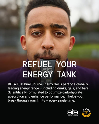 Science in Sport BETA Fuel Gel – Dual-Quellen-Energiegel – Isotonischer Gel – Schnell absorbierende Kohlenhydratenergie – Sporternährung – Magenfreundlich – Neutraler Geschmack – 6er-Pack