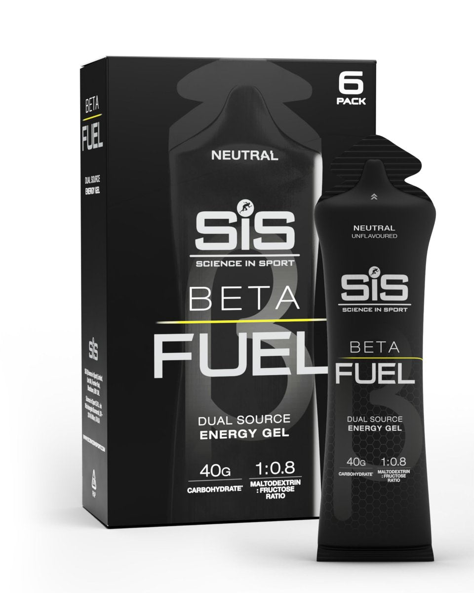 Science in Sport BETA Fuel Gel – Dual-Quellen-Energiegel – Isotonischer Gel – Schnell absorbierende Kohlenhydratenergie – Sporternährung – Magenfreundlich – Neutraler Geschmack – 6er-Pack