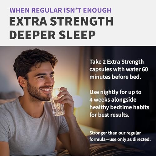 12-in-1 Melatonin Schlaf Extra Stark Kapseln - 10 mg Melatonin mit Magnesium, Ashwagandha, GABA, Kamillenextrakt, L-Theanin & Baldrianwurzel 10:1 Extrakt, 90 Stück