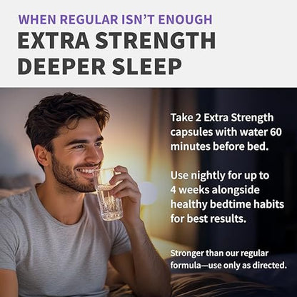 12-in-1 Melatonin Schlaf Extra Stark Kapseln - 10 mg Melatonin mit Magnesium, Ashwagandha, GABA, Kamillenextrakt, L-Theanin & Baldrianwurzel 10:1 Extrakt, 90 Stück