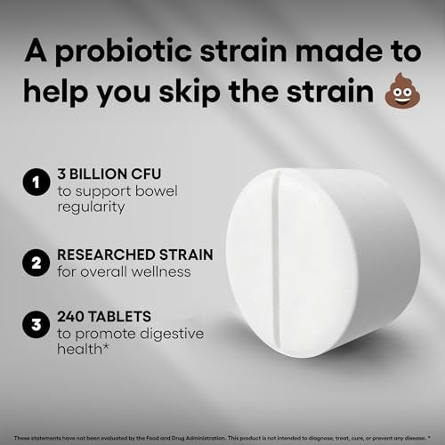 Akkermansia Muciniphila Probiotikum 3 Milliarden KBE 240 Tabletten – Unterstützt Verdauung & Darmgesundheit – Vegan, Glutenfrei, Nicht-GVO