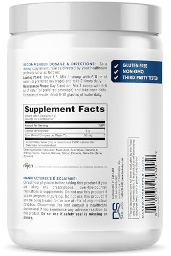 Bucked Up Mango Ananas Creatin für Frauen und Männer – Leicht zu mischen, vegetarisch, aromatisiertes Creatin-Monohydrat-Pulver – Hergestellt in den USA – 5 g pro Portion – 50 Portionen – 250 Gramm pro Behälter