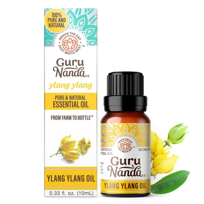 GuruNanda Ylang Ylang Ätherisches Öl (10 ml) - 100% rein, natürlich und unverdünnt für Aromatherapie, Massagen & DIY-Rezepte