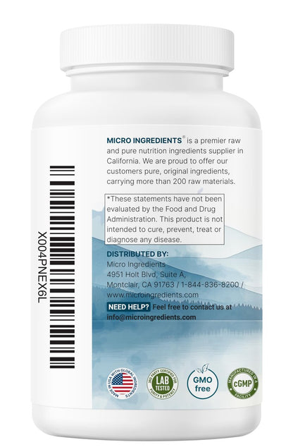 Triple Strength Magnesium Glycinat 1.500 mg pro Portion, 240 Kapseln | 500 mg pro Kapsel | Leicht absorbierbares cheliertes Magnesium + elementare Form | Unterstützt gesunde Muskeln, Knochen & Stimmung | Nicht-GMO
