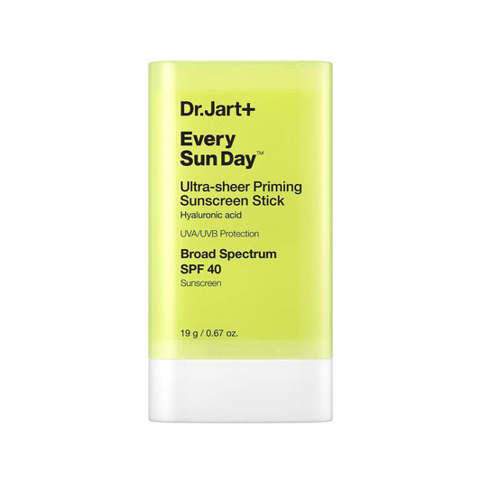Dr.Jart+ Every Sun Day Invisible Korean Priming Sunscreen Stick SPF 40 mit Hyaluronsäure – Gleitet über Make-up, Reisegröße, 0,67 Unzen