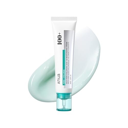 Anua PDRN Hyaluronsäure 100 Feuchtigkeitscreme – Leichte, nicht fettende Gesichtscreme mit Lachs-DNA für Glas-Haut (60 ml)