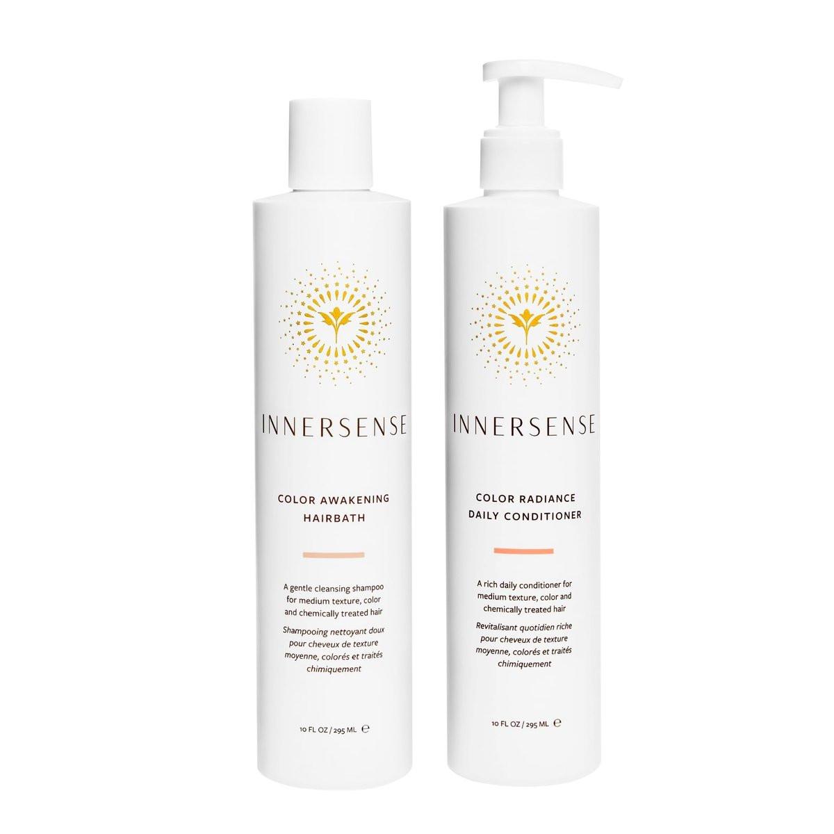 INNERSENSE Organic Beauty - Color Awakening Hairbath Shampoo + Daily Conditioner Duo | Nicht giftig, tierversuchsfrei, saubere Haarpflege (je 295 ml)