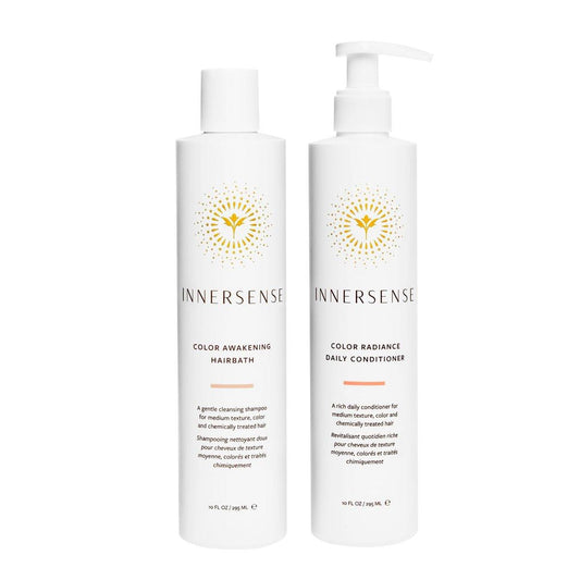 INNERSENSE Organic Beauty - Color Awakening Hairbath Shampoo + Daily Conditioner Duo | Nicht giftig, tierversuchsfrei, saubere Haarpflege (je 295 ml)