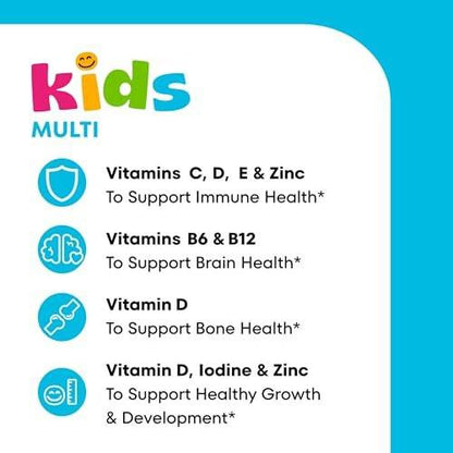 One A Day Kids Multivitamin Gummies – Tägliche Vitamine für Kinder mit Vitamin C, D, E & Zink zur Immununterstützung, 60 Gummis (Verpackung kann variieren)