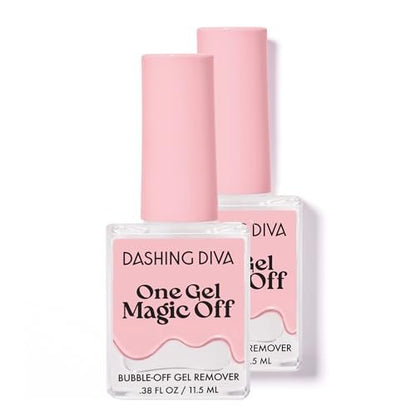 Dashing Diva Magic Off Gel-Nagellackentferner – Schadensfreier Bubble-Off-Entferner für einen Gel-Nagel – Inklusive Bonus-Werkzeug – 2er-Pack
