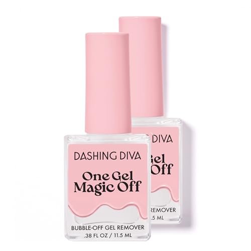 Dashing Diva Magic Off Gel-Nagellackentferner – Schadensfreier Bubble-Off-Entferner für einen Gel-Nagel – Inklusive Bonus-Werkzeug – 2er-Pack