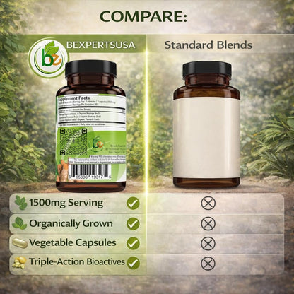 Moringa, Guanabana & Curcuma – 90 Kapseln, 1500 mg pro Portion, kraftvolle Mischung aus 100% natürlichen Premium-Zutaten, biologisch angebaut