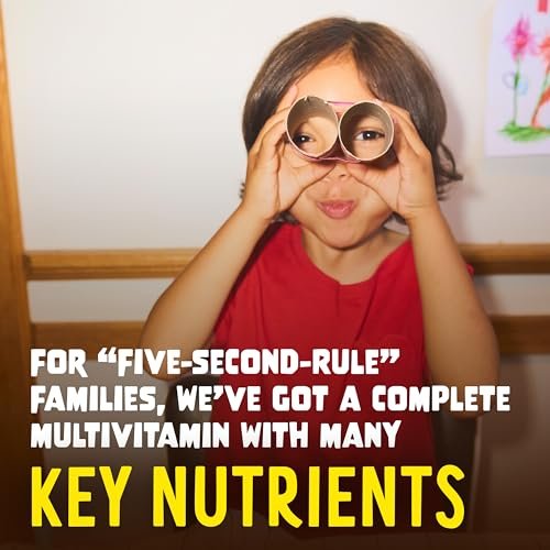 Flintstones Multivitamine für Kinder – Zuckerfreie Multivitamin-Gummis mit Vitamin A, C, E, B6 & B12, Himbeergeschmack, 60 Stück