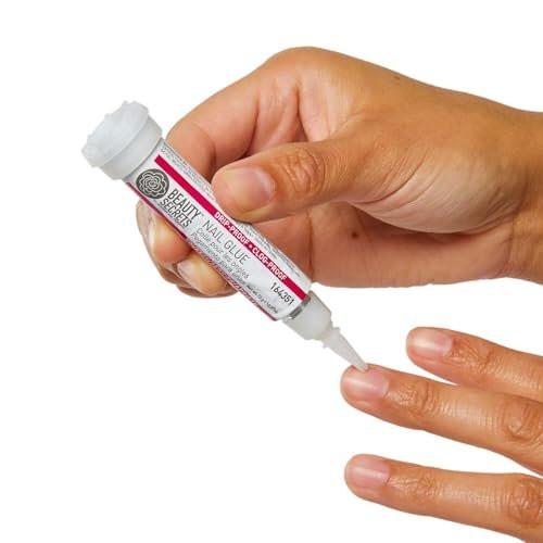 Beauty Secrets Tropf- und Verstopfungssicherer Nagelkleber (3er-Pack) – Klarer Gel-Kleber für langanhaltende Nagelverlängerungen