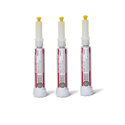 Beauty Secrets Tropf- und Verstopfungssicherer Nagelkleber (3er-Pack) – Klarer Gel-Kleber für langanhaltende Nagelverlängerungen