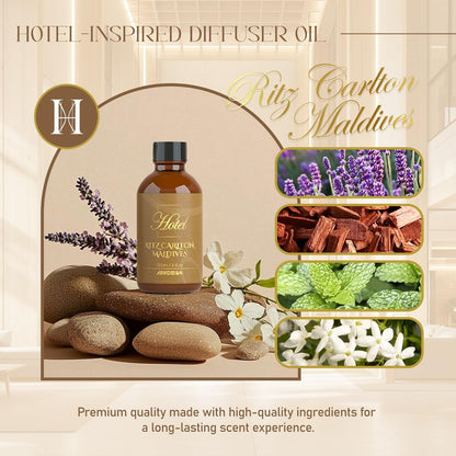Hotel Diffuser Oil 4 Fl Oz (120 ml) – Inspiriert vom Ritz Carlton Hotel – Luxuriöses ätherisches Öl für Diffuser und DIY, Duftöl für Frauen und Männer