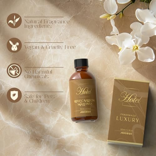 Hotel Diffuser Oil 4 Fl Oz (120 ml) – Inspiriert vom Ritz Carlton Hotel – Luxuriöses ätherisches Öl für Diffuser und DIY, Duftöl für Frauen und Männer