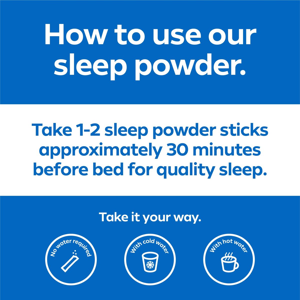 Dream Water Schlafhilfe-Pulver; Melatonin 5mg, GABA, 5-HTP; Natürliche Aromen; Hilft Ihnen, schnell einzuschlafen und erholt aufzuwachen; Snoozeberry, 30 Portionen