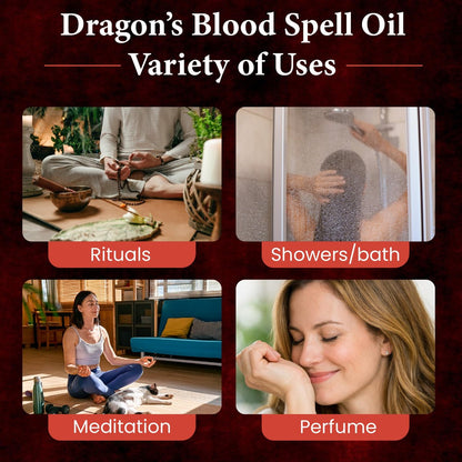 CIRCE Dragon’s Blood Spell Oil – Ritual- und Intentionöl zur Stärkung deines Raums, Erdung und persönlicher Ausrichtung – als Duft oder im Bad – Kokosöl mit Drachenblut-Harz und Zedernholz 15 ml