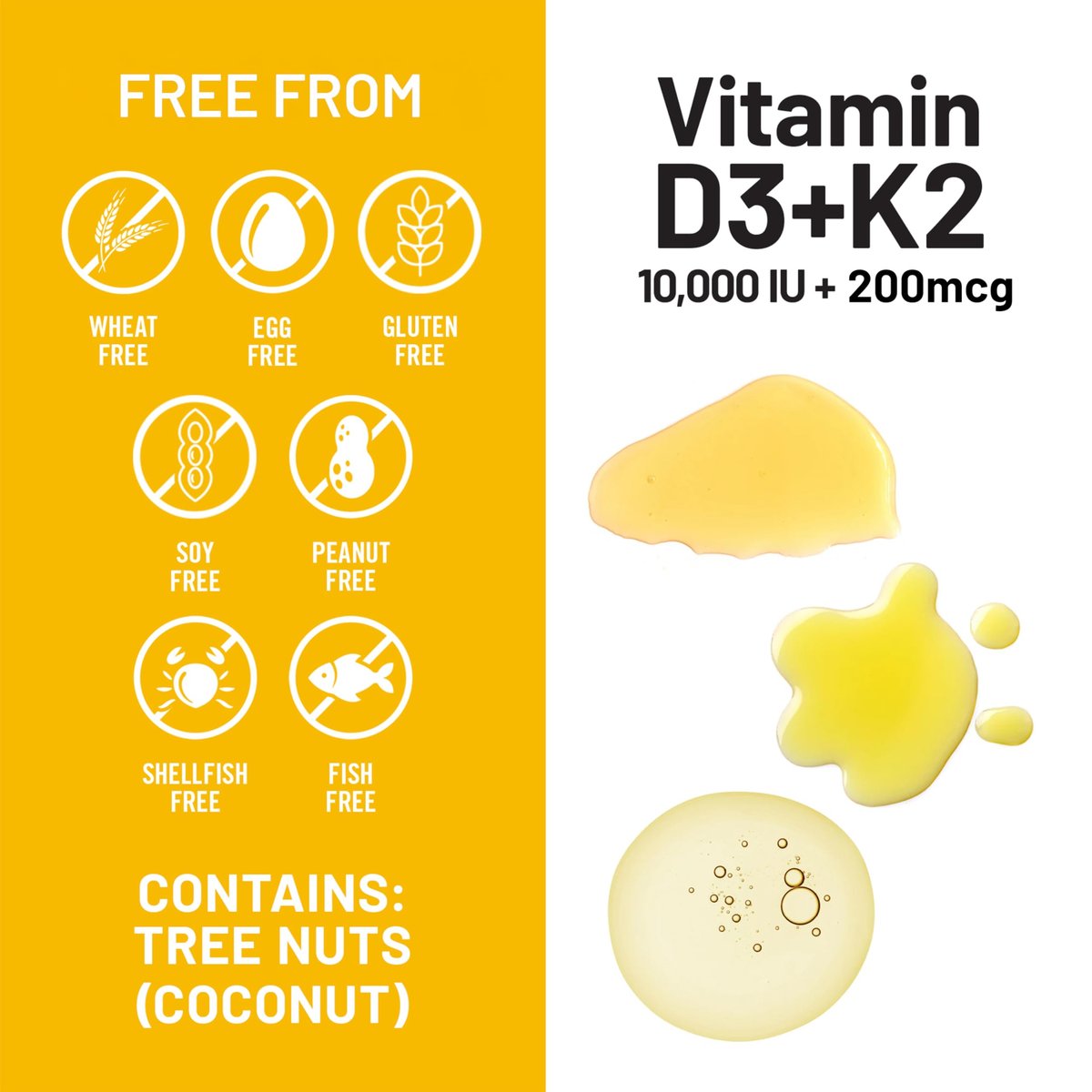 NatureWise Vitamin D3 10.000 IE plus K2 (MK-7) 200 mcg mit Bio-nativem Kokosöl – Fördert Kalziumaufnahme, Knochen-, Herz- und Immunsystemgesundheit – Non-GMO, soja- und glutenfrei – 30 Weichkapseln