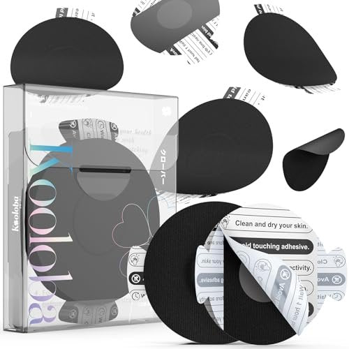 Kooloba Over Patches für Dexcom G7 – Wasserdichte Klebepflaster mit Easy-Peel Lasche, vorgeschnitten, für Stelo Flexibles CGM Tape, langanhaltend 10-14 Tage, 20 Stück, Schwarz