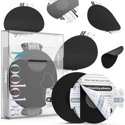 Kooloba Over Patches für Dexcom G7 – Wasserdichte Klebepflaster mit Easy-Peel Lasche, vorgeschnitten, für Stelo Flexibles CGM Tape, langanhaltend 10-14 Tage, 20 Stück, Schwarz