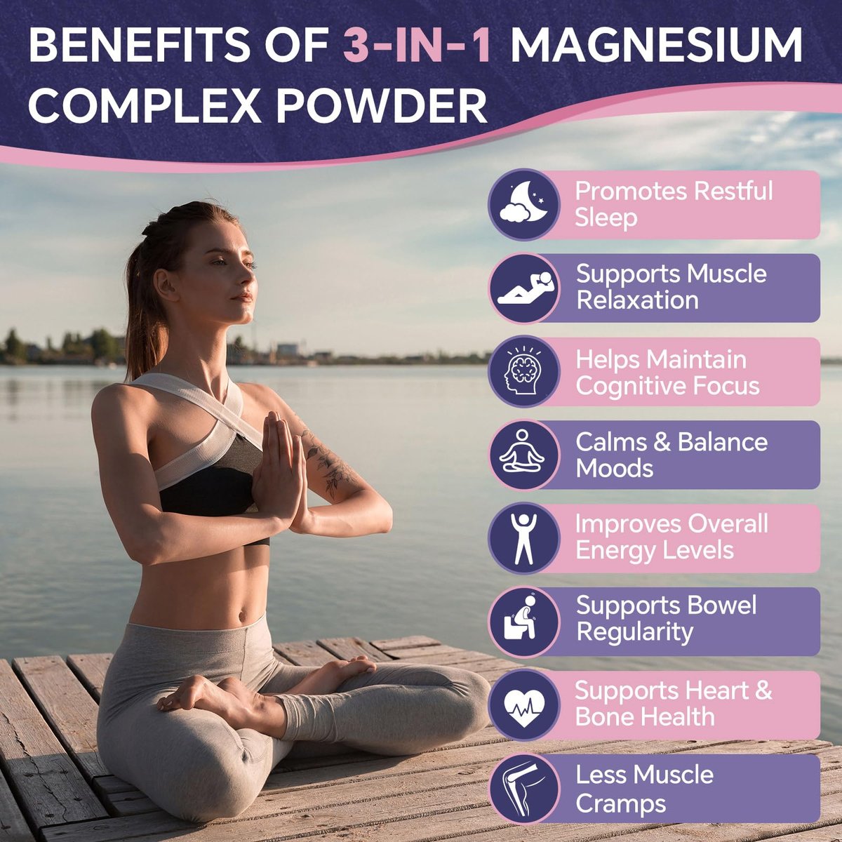 ZEBORA Magnesium Pulver für Schlaf – Chelat-Magnesium-Komplex mit Glycinat, Citrat und Malat, ungewürztes Getränkepulver mit Elektrolyten für Muskel- und Gehirngesundheit, vegan, non-GMO, 10,58 oz