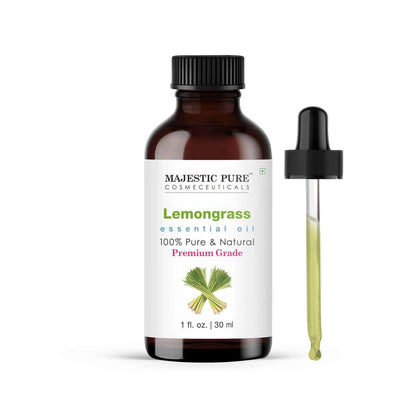 Majestic Pure Lemongrass Ätherisches Öl mit Pipette - 100% rein und natürlich - 30 ml