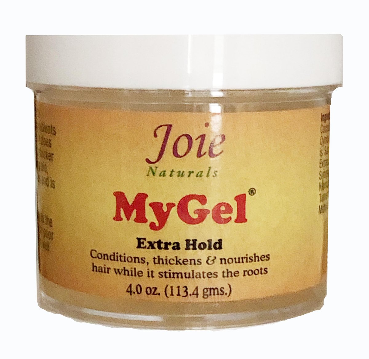 Joie Naturals MyGel Hair Extra Hold Gel – Starke Festigung & Pflege für Locken, Braids & Curly Hair, 4 oz – Angereichert mit Pflanzenölen und Kräuterextrakten
