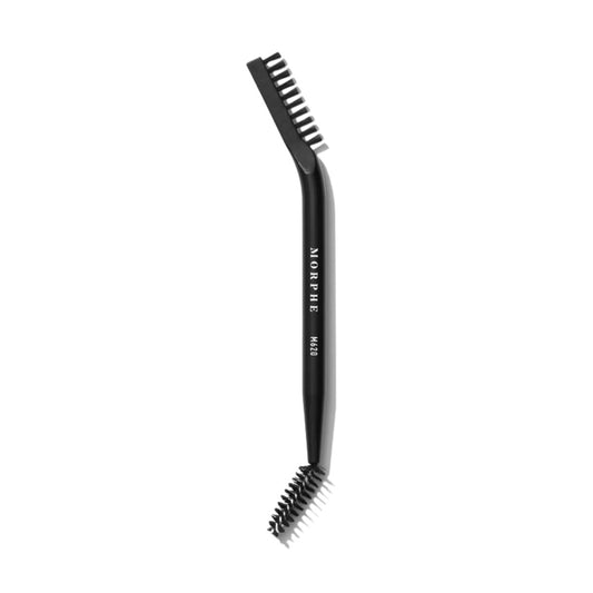 Morphe M620 Supreme Brow Dual-Ended Augenbrauenpinsel - Gewinkelter Kamm & Spoolie - Zähmt, Groomt und Lamiert Brauen - Passt zu Brow Wax, Pomade oder Gel (1 Stück)