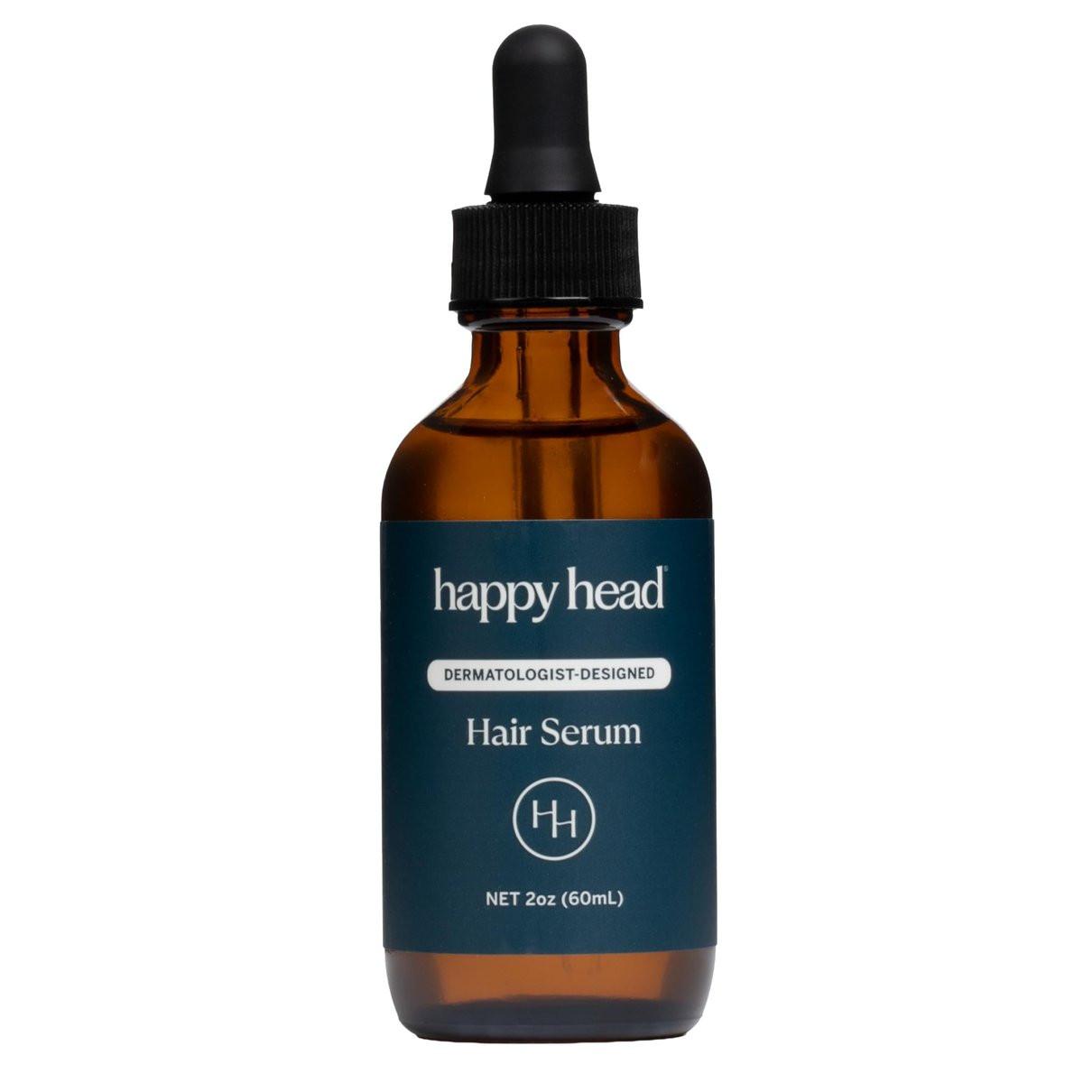 Happy Head Haarergänzungskapseln für Männer & Frauen mit Biotin, Kollagen, Keratin, Ashwagandha, Vitamin D, Vitamin A & Sägepalme – Tägliche Haarpflege-Unterstützung, 1 Monatsvorrat, 60 Kapseln