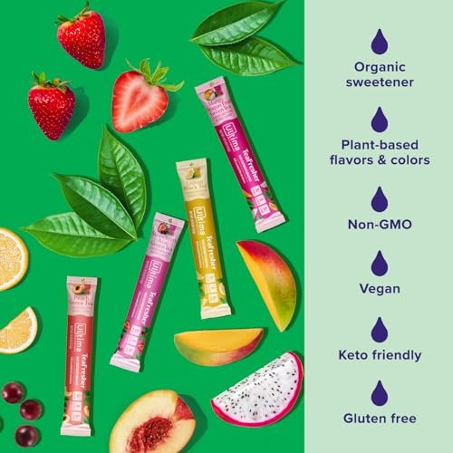 Ultima Replenisher Elektrolyt-Pulver & Instant Tee-Getränkemischung – TeaFresher Variety, 16 Stickpacks – Zuckerfreie Elektrolyte Hydrationspackungen mit Frucht- und Tee-Fusionen – Pflanzenbasiert & Keto-freundlich