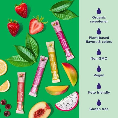 Ultima Replenisher Elektrolyt-Pulver & Instant Tee-Getränkemischung – TeaFresher Variety, 16 Stickpacks – Zuckerfreie Elektrolyte Hydrationspackungen mit Frucht- und Tee-Fusionen – Pflanzenbasiert & Keto-freundlich