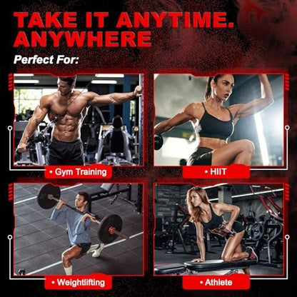 Creatin Monohydrat Gummis für Männer & Frauen mit L-Carnitin & Taurin – Zuckerfreie, vegane, kaubare Gummis im Beerengeschmack – 120 Stück – Pre-Workout für Muskelkraft & Energie