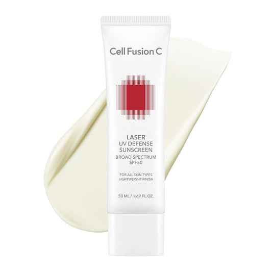 Cell Fusion C Laser UV Defense Sonnenschutz SPF 50, PDRN Sonnencreme, Leicht & Weiches Matt-Finish, Ohne Oxybenzon, Koreanische Hautpflege, 50ml / 1,69 fl.oz