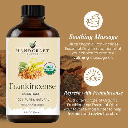 Handcraft Blends Bio Weihrauch Ätherisches Öl – 30 ml – 100% Rein und Natürlich – Premium Qualität für Diffuser und Aromatherapie