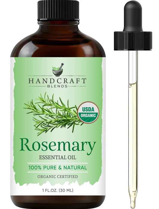 Handcraft Blends Bio Rosmarinöl – 30 ml – 100% rein und natürlich – Hochwertiges ätherisches Öl für Diffuser und Aromatherapie